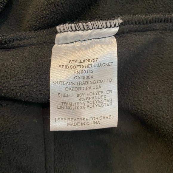 Outback Trading Company Reid Softshell Jacket Mens Size Large Western Wear Soft - Picture 5 of 6